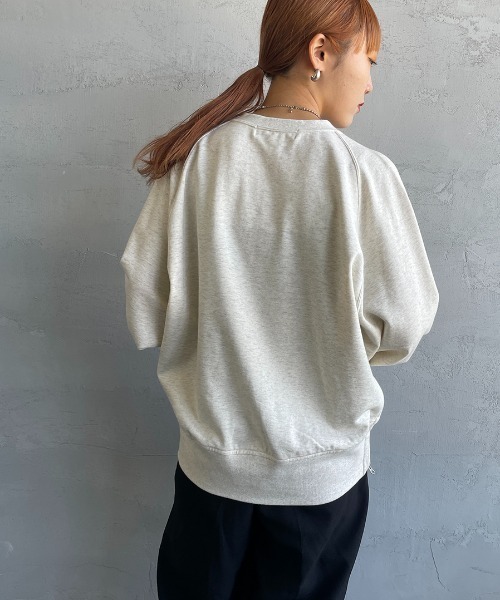 「AMERICANA」 スウェットカットソー ONE SIZE ブラック レディース AMERICANA 「AMERICANA」 スウェットカットソー ONE SIZE