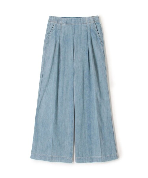 ジーンズ デニム デニムパンツ コットンデニム タックワイドパンツ WCID1090 レディース