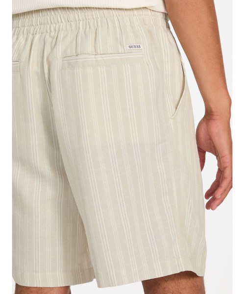 ショートパンツ LINEN SHORTS GUESS パンツ FLETCHER Linen Drawcord Short ショートパンツ