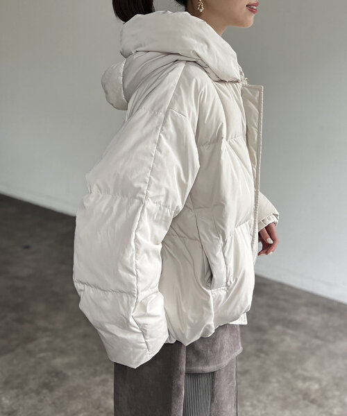 Chez toi（シェトワ） ダウンジャケット FREE アイボリー レディース