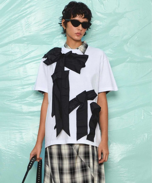 tシャツ Twisted Ribbon Oversize T-shirt/ツイステッドリボンオーバーＴシャツ「MAISON SPECIAL/メゾンスペ MAISON SPECIAL tシャツ Twisted Ribbon Oversize T-shirt