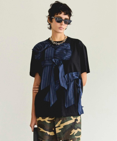 [MAISON SPECIAL]ドッキングツイステッドTシャツ MAISON SPECIAL(メゾンスペシャル)｜Docking Twisted T-shirt