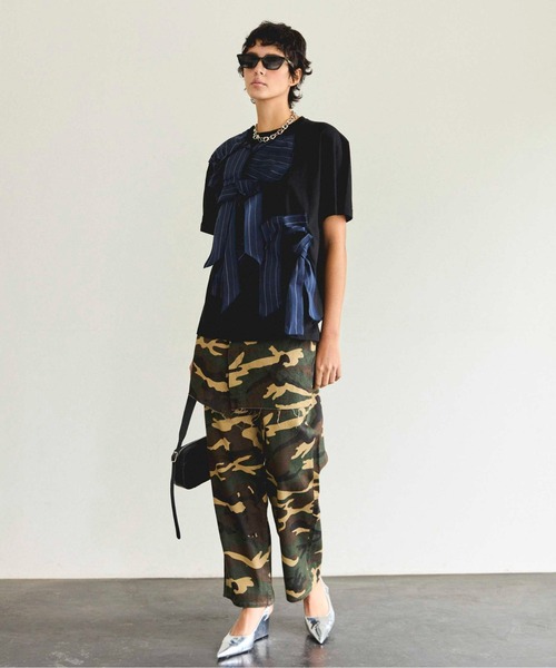 MAISON SPECIAL（メゾンスペシャル） tシャツ Twisted Ribbon Oversize