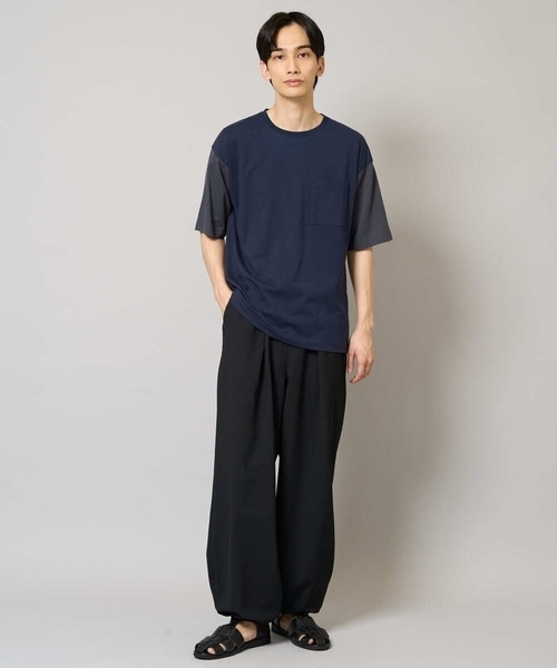 a.v.v（アー・ヴェ・ヴェ） tシャツ 「接触冷感/綿100％」切替