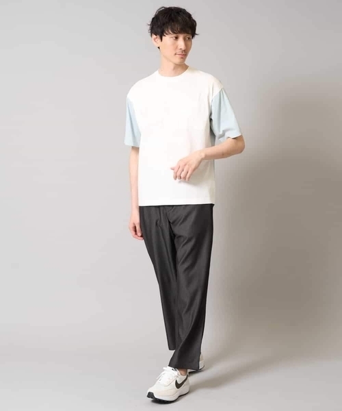 a.v.v（アー・ヴェ・ヴェ） tシャツ 「接触冷感/綿100％」切替