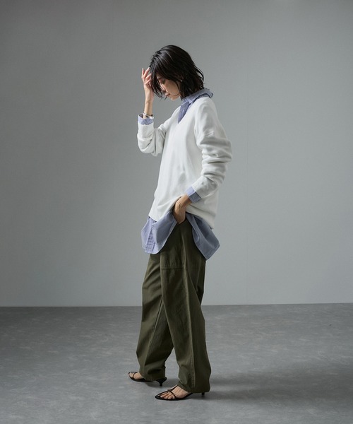 SALON adam et rope' 「SALON rope'」 Vネックニット FREE