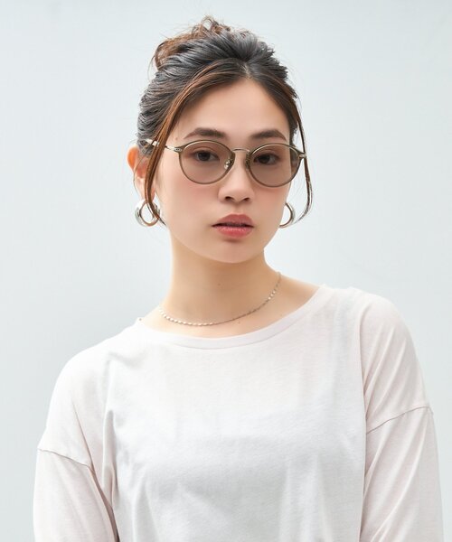 【タイムセール】リサラーソン　ゾフ　新品 ブラウン グラデーション サングラス Zoff サングラス meets LISA LARSON｜ボストン型 サングラス