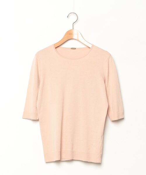 「MUSE de Deuxieme classe」 7分袖ニット 36 ピンク レディース
