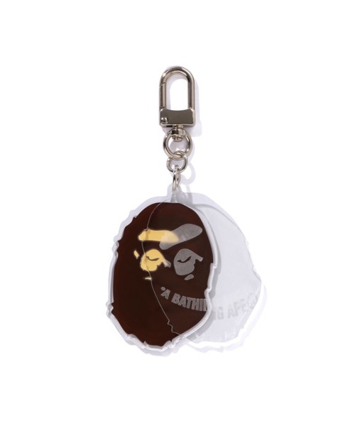A BATHING APE（アベイシングエイプ） キーホルダー APE HEAD ACRYLIC