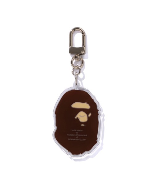 A BATHING APE（アベイシングエイプ） キーホルダー APE HEAD ACRYLIC
