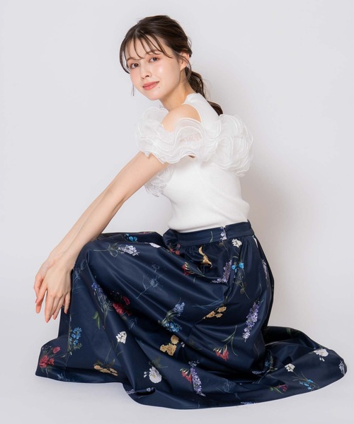 未使用・タグ付き✿︎Noela ボタニカルフレアスカート S Noela スカート 「15周年」ボタニカルフレアスカート : ZOZOTOWN