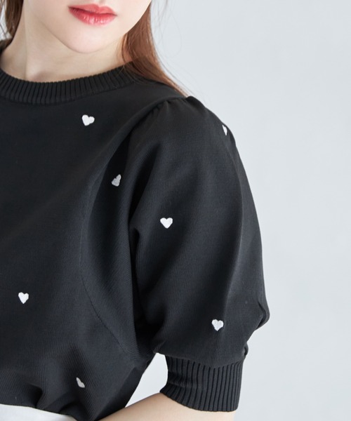 「tocco closet」 半袖ニット M ブラック レディース_画像3