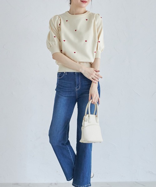 「tocco closet」 半袖ニット M ブラック レディース_画像5