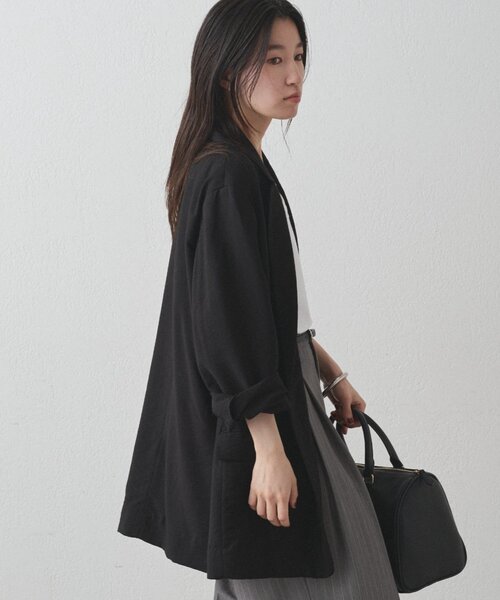 ベスト ジレ カシュクールオーバージャケット レディース Loungedress ベスト ジレ カシュクールオーバージャケット