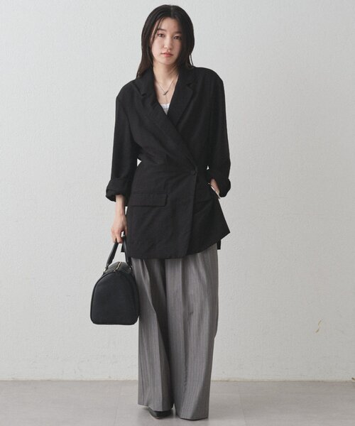 ベスト ジレ カシュクールオーバージャケット レディース Loungedress ベスト ジレ カシュクールオーバージャケット