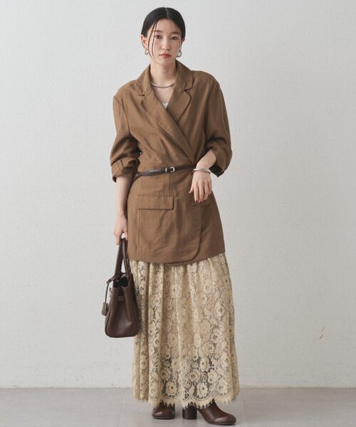 ベスト ジレ カシュクールオーバージャケット レディース Loungedress ベスト ジレ カシュクールオーバージャケット