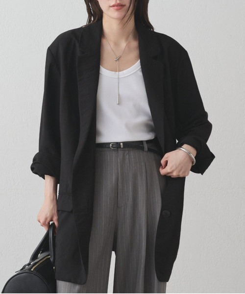 Loungedress ベスト ジレ カシュクールオーバージャケット