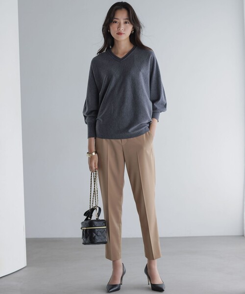 組曲（KUMIKYOKU） パンツ ハンサムツイルテーパード パンツ  