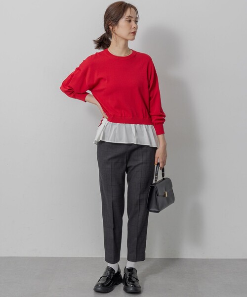 組曲（KUMIKYOKU） パンツ ハンサムツイルテーパード パンツ  