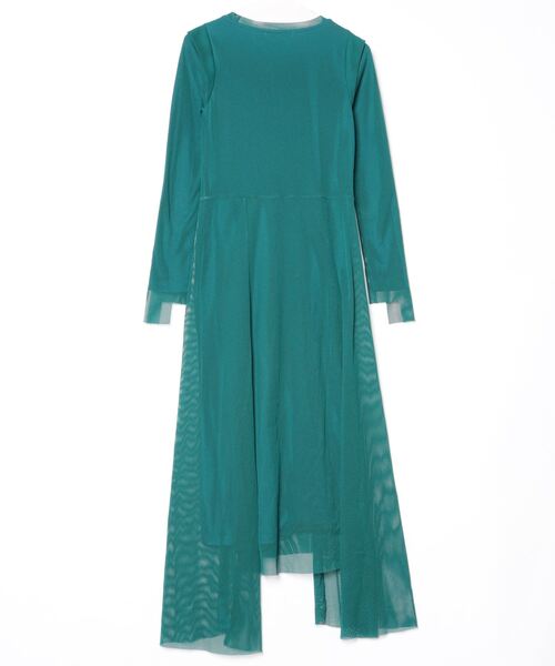 UN3D.（アンスリード） 長袖ワンピース 36 グリーン レディース