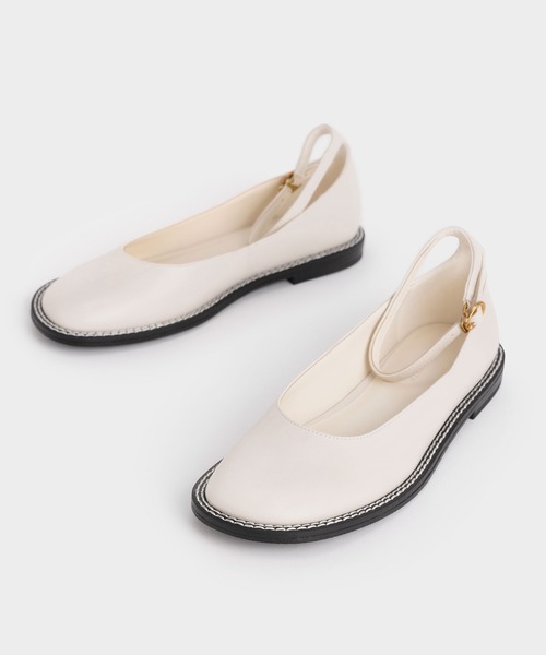 「CHARLES & KEITH」 バレエシューズ 24.5cm ブラック系その他2 レディース_画像5