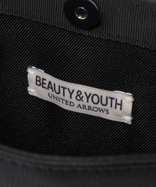 【美品】UNITED ARROWS ハンギングポーチ／ブラック BEAUTY＆YOUTH UNITED ARROWS ハンドバッグ ハンギング ポーチ