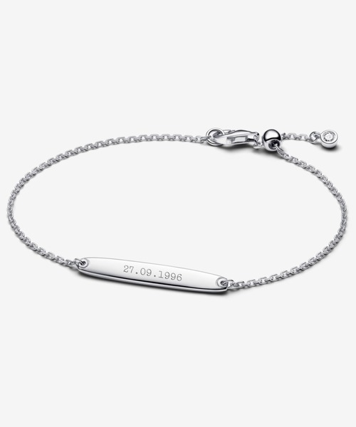 PANDORA（パンドラ） ブレスレット エングレイバブル バー シルバー
