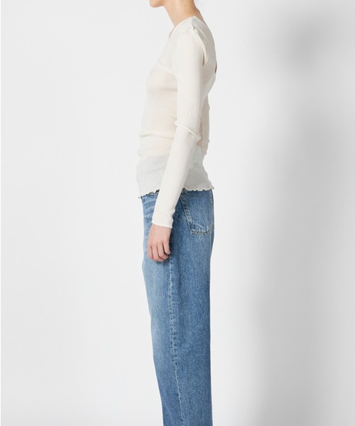 HAKUJI（ハクジ） tシャツ HAKUJI WOOL RIB L/S PO レディース