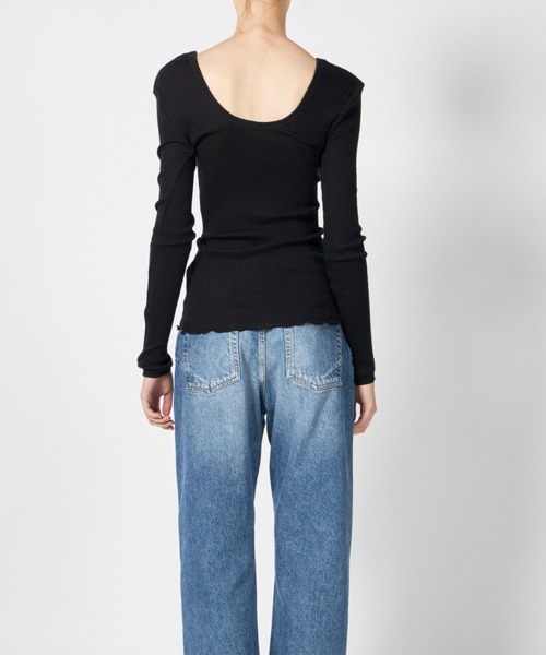 HAKUJI（ハクジ） tシャツ HAKUJI WOOL RIB L/S PO レディース