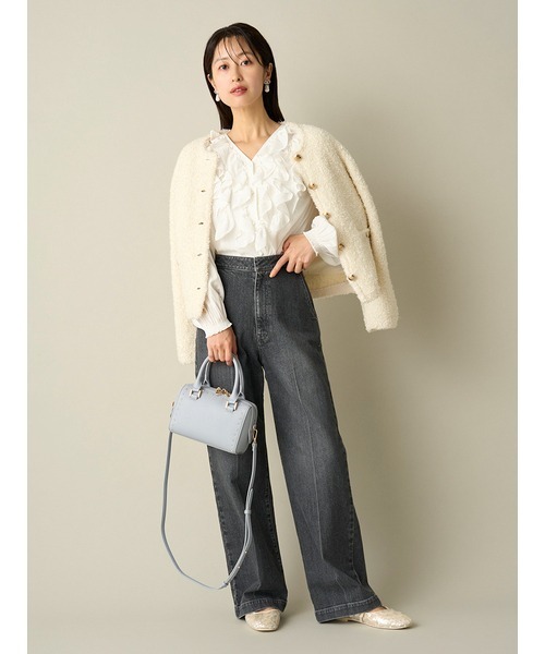 CELFORD（セルフォード） ノーカラージャケット ONE SIZE ホワイト