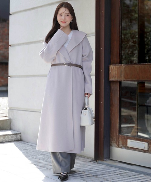 NOELA（ノエラ） コート チェスターコート ベルト付きショールカラー