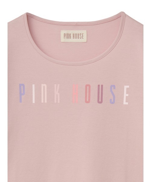 ジ*ン様 PINK HOUSE ブラック半袖Tシャツ PINK HOUSE（ピンクハウス） 半袖Tシャツ フリー ブラック レディース