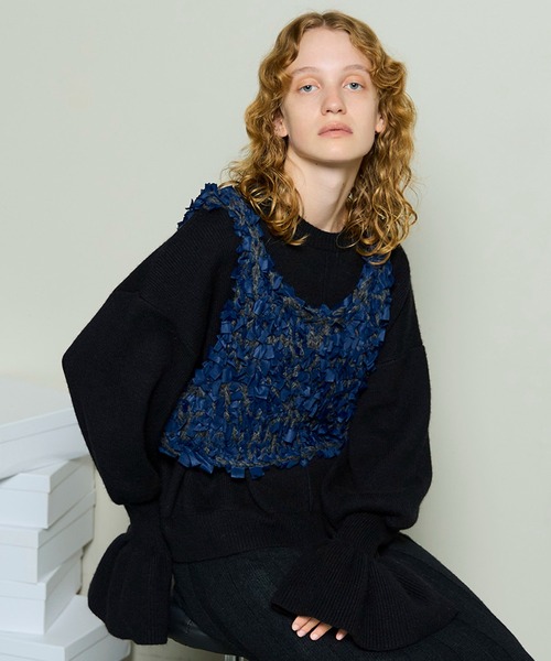 MAISON SPECIAL（メゾンスペシャル） ニット セーター Ribbon Knit