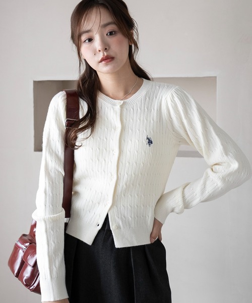 U.S. POLO ASSN.（ユーエスポロアッスン） カーディガン ∴WEGO/「26