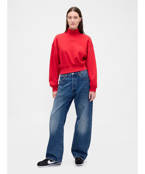 GAP（ギャップ） トレーナー スウェット NAPロゴ モックネック