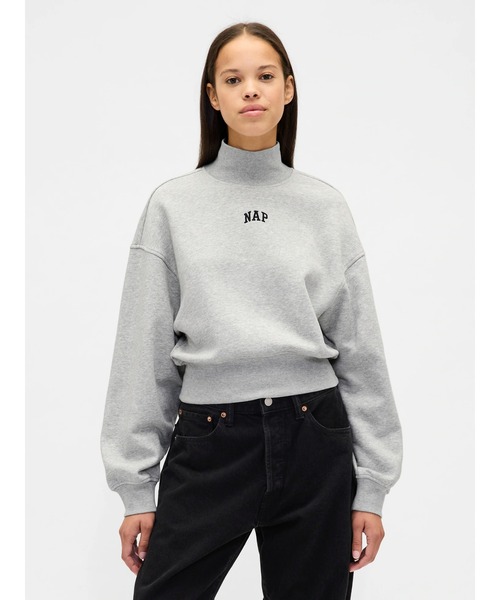 GAP（ギャップ） トレーナー スウェット NAPロゴ モックネック