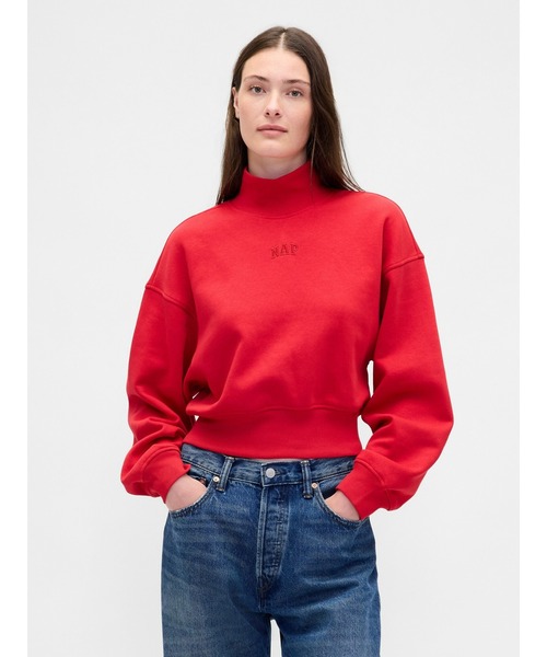 GAP（ギャップ） トレーナー スウェット NAPロゴ モックネック