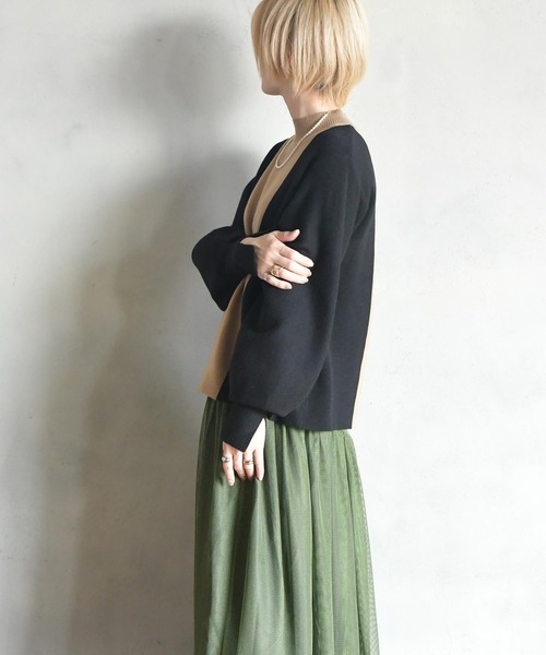 「BITTOKO」 長袖ニット FREE ブラック レディース_画像7