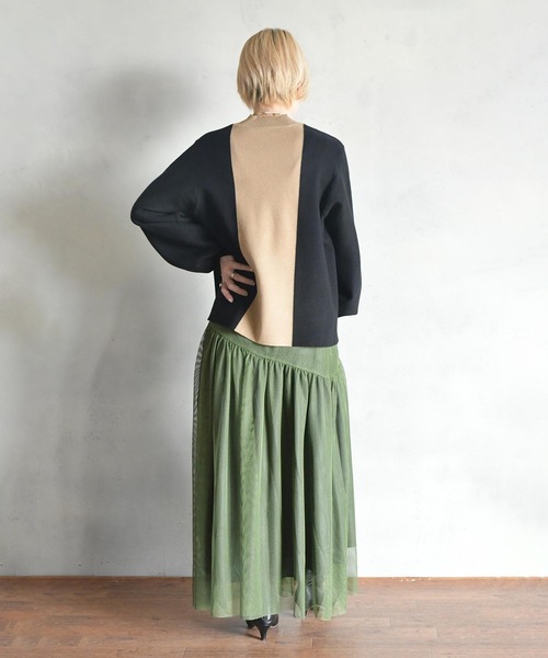 「BITTOKO」 長袖ニット FREE ブラック レディース_画像8