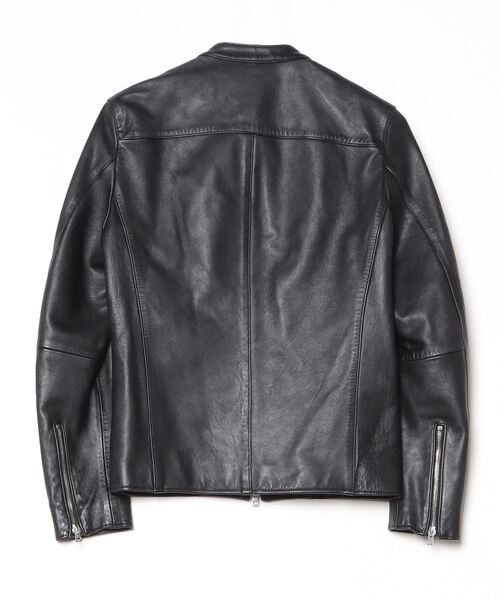【なか】LIDNM☆レザーブルゾン　ブルゾン☆M☆ブラック LIDnM 「LIDNM」 レザーブルゾン LARGE ブラック メンズ : ZOZOTOWN