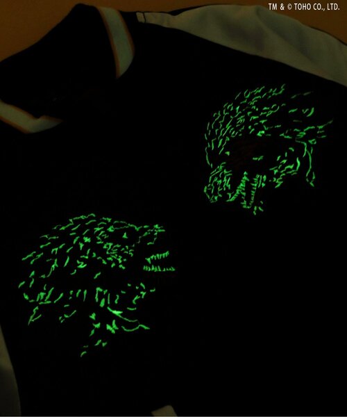 BREEZE（ブリーズ） スカジャン 「ゴジラ」 蓄光刺繍リバーシブル