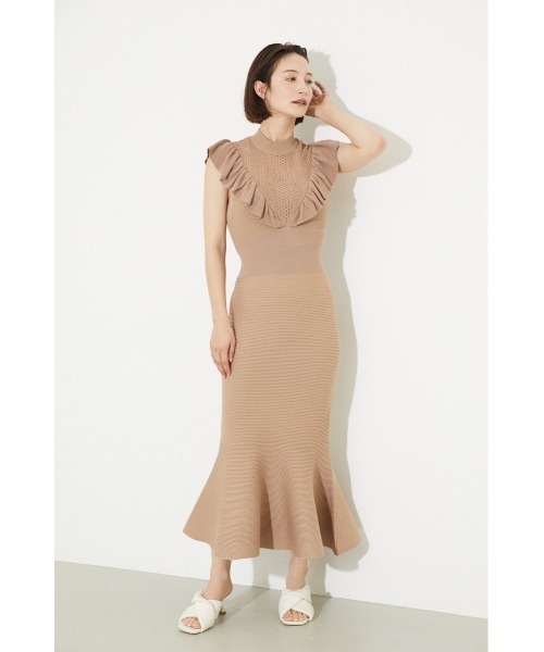 「rienda」 ノースリーブワンピース FREE ブラック レディース_画像3