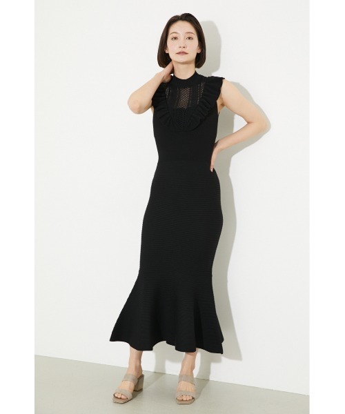 「rienda」 ノースリーブワンピース FREE ブラック レディース_画像4