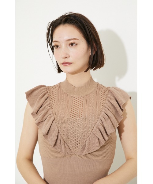 「rienda」 ノースリーブワンピース FREE ブラック レディース_画像5