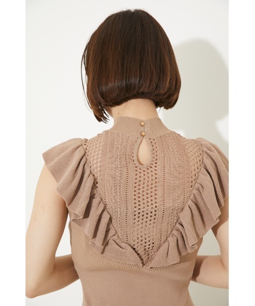 「rienda」 ノースリーブワンピース FREE ブラック レディース_画像7