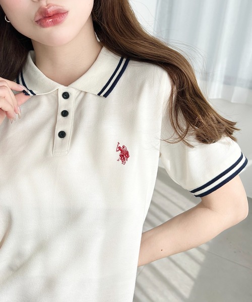 BOB 花柄刺繍 ホワイト ポロシャツ M POLO ラルフローレン ポロベアー 半袖Tシャツ ネコポス可