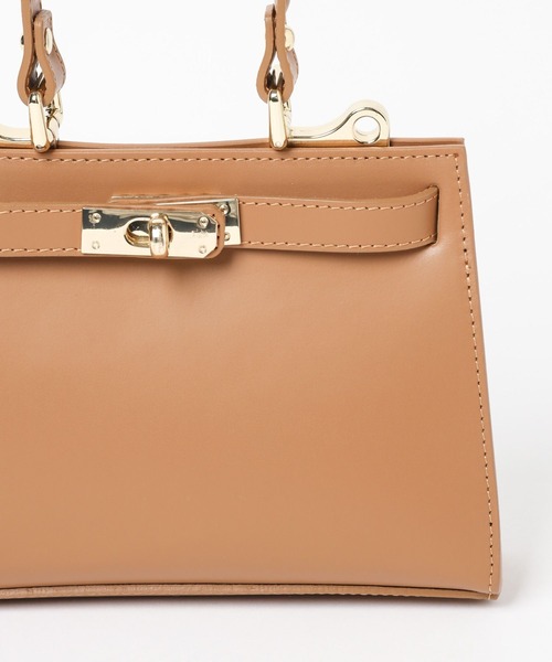 「AULENTTI」 2WAYバッグ フリー キャメル レディース_画像4