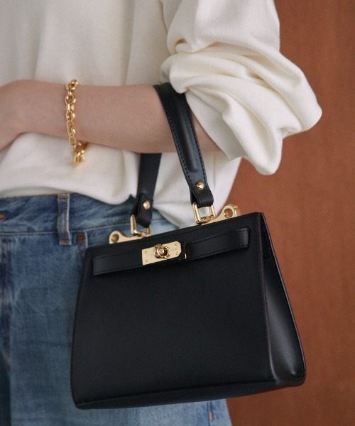 「AULENTTI」 2WAYバッグ フリー キャメル レディース_画像9