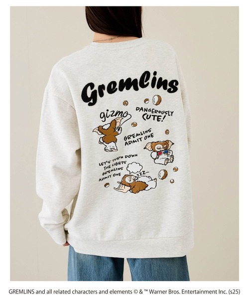 トレーナー スウェット 「Gremlins」グレムリン刺繍トレーナー メンズ