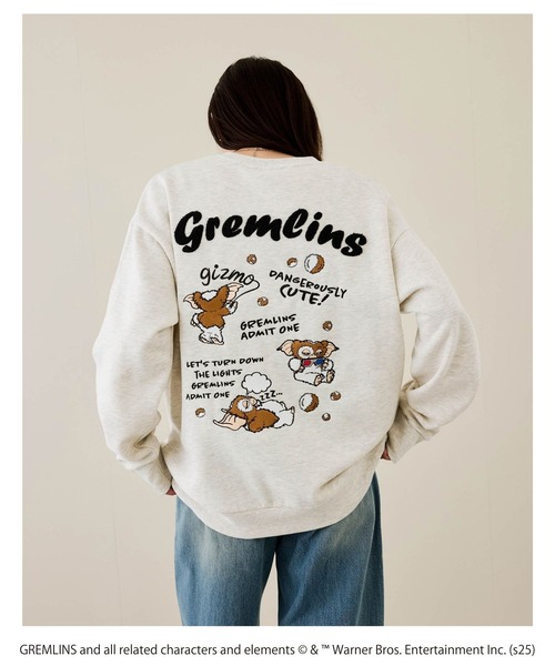 トレーナー スウェット 「Gremlins」グレムリン刺繍トレーナー メンズ